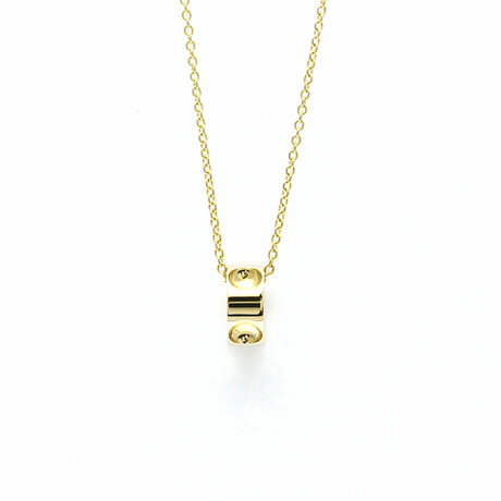 Louis Vuitton // 18k Yellow Gold Empreinte Pendant Necklace // 15.74" // Store Display