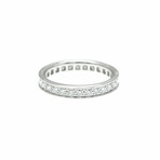 Cartier // 18k White Gold Full Eternity Ring With Diamond // Ring Size: 4.75 // Store Display