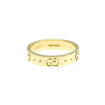 Gucci // 18k Yellow Gold Icon Ring // Ring Size: 5 // Store Display