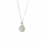 Gucci // 18k White Gold GG Pendant Necklace With Diamond // 14.76"-15.55" // Store Display