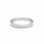 Cartier // 18k White Gold Full Eternity Ring With Diamond // Ring Size: 4.75 // Store Display