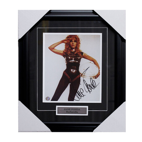 Jane Fonda // "Barbarella" // Framed Autographed 8X10 Photo