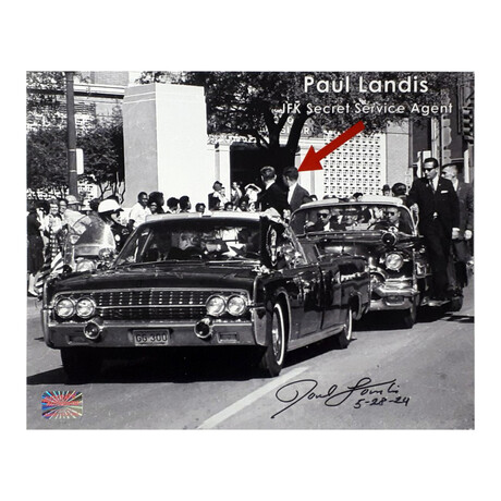 Paul Landis // JFK - Secret Service Agent // Signed 8x10