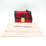 Louis Vuitton Vernis + Monogram Leather + Epi Leather Shoulder Bag // Brown + Navy + Red