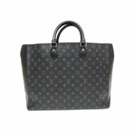 Louis Vuitton Monogram Eclipse Leather Tote Bag // Black