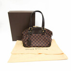 Louis Vuitton Damier Leather + Canvas Shoulder Bag // Ebene