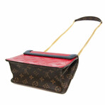 Louis Vuitton Vernis + Monogram Leather + Epi Leather Shoulder Bag // Brown + Navy + Red