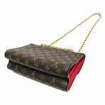 Louis Vuitton Monogram Leather Shoulder Bag // Monogram Brown + Red