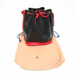 Louis Vuitton Epi Leather Shoulder Bucket Bag // Castilian Red + Noir