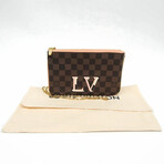 Louis Vuitton Damier Leather + Canvas Shoulder Bag // Ebene + Rose Ballerine