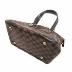 Louis Vuitton Damier Leather + Canvas Shoulder Bag // Ebene