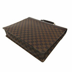 Louis Vuitton Damier Leather + Canvas Briefcase // Ebene