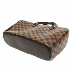 Louis Vuitton Damier Leather + Canvas Bowling Handbag // Ebene