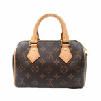 Louis Vuitton Monogram Leather + Canvas Speedy Bandriere 20 Shoulder Bag // Monogram Brown