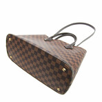 Louis Vuitton Damier Leather + Canvas Crossbody Handbag // Ebene