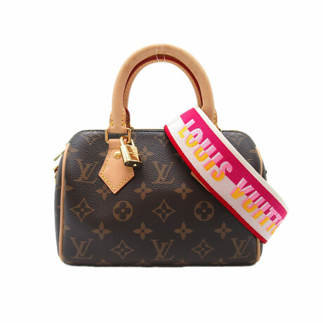 Louis Vuitton Monogram Leather + Canvas Speedy Bandriere 20 Shoulder Bag // Monogram Brown