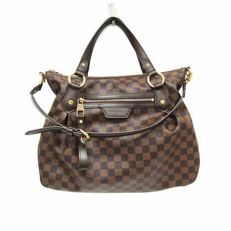 Louis Vuitton Damier Leather + Canvas Handbag IV // Ebene