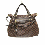 Louis Vuitton Damier Leather + Canvas Handbag IV // Ebene