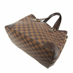 Louis Vuitton Damier Leather + Canvas Handbag // Ebene