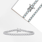 3 3/4ct TW Lab-Grown Diamond Tennis Bracelet // 14k White Gold // 7.5 in