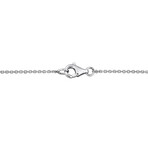 5/8ct TW Lab-Grown Diamond 5-Stone Necklace // 14k White Gold // 17 in