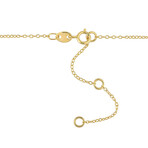 1/6ct TW Lab-Grown Diamond Station Necklace // 18k Yellow Gold Plated Sterling Silver // 16 in