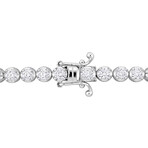 3 3/4ct TW Lab-Grown Diamond Tennis Bracelet // 14k White Gold // 7.5 in