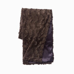 Contempo Cuddle Fur Throw // Charcoal (50"L x 65"W)