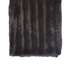 Mink Luxe Faux Fur Throw // Black (50x65)