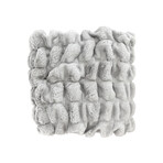 Sharpei Cuddle Fur Throw // Silver (50"L x 65"W)