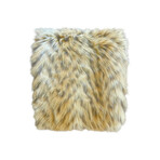 Leopard Faux Fur Throw // Gold