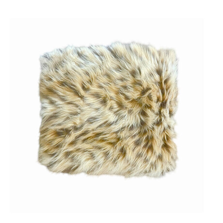 Leopard Faux Fur Throw // Gold