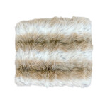 Wolf Faux Fur Throw // Snow