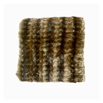 Mink Ruched Faux Fur Throw Throw // Burnt Almond