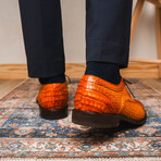 John // Caiman & Calf Leather Oxford Shoes // Brandy (US: 7)