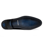 John // Caiman & Calf Leather Oxford Shoes // Navy (US: 9)