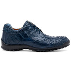 Kratos // Caiman Leather Sneakers // Navy (US: 7)