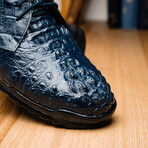 Kratos // Caiman Leather Sneakers // Navy (US: 7)