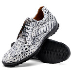 Kratos // Caiman Leather Sneakers // Newspaper (US: 9.5)