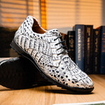 Kratos // Caiman Leather Sneakers // Newspaper (US: 9.5)