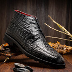 Martinelli // Caiman Leather Chukka Boot // Black (US: 7)