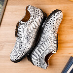 Kratos // Caiman Leather Sneakers // Newspaper (US: 9.5)