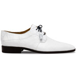 Fitipaldi // Alligator Leather Derby Shoes // White (US: 9)