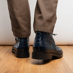 Martinelli // Caiman Leather Chukka Boot // Navy (US: 11)