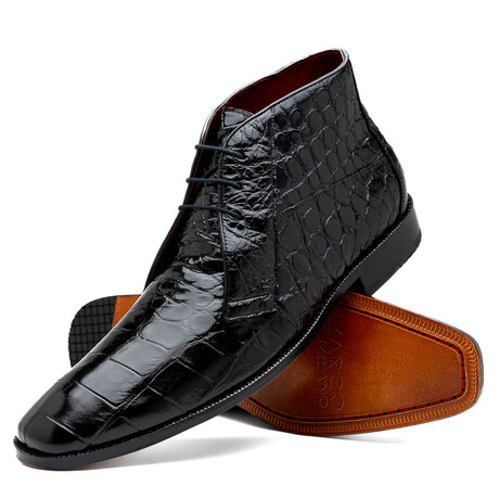 Pietro // Alligator Leather Chukka Boot // Black (US: 7)