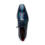 Fitipaldi // Alligator Leather Derby Shoes // Rustic Navy (US: 9.5)