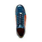 Cairo // Alligator Leather Sneakers // Blue Jean + Honey (US: 9)