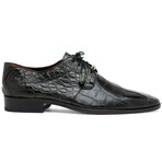 Fitipaldi // Alligator Leather Derby Shoes // Olive (US: 7.5)