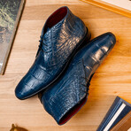 Pietro // Alligator Leather Chukka Boot // Rustic Jean (US: 10.5)