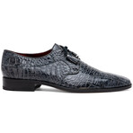 Fitipaldi // Alligator Leather Derby Shoes // Rustic Gray (US: 7)